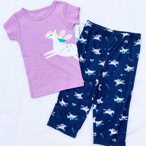 Carter’s Unicorns Pajamas Size 2T NWT